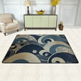 thumbnail image 1 of XMXY Area Rugs Doormat Outdoor Entrance, Traditional Simple Line Waves Facecloth Non-slip Floor Mat Rug for Living Room Kitchen Sink Area Indoor,36"x24", 1 of 9