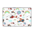 thumbnail image 1 of XMXY Area Rugs Doormat Outdoor Entrance, Trendy Rainbow Airplane Facecloth Non-slip Floor Mat Rug for Living Room Kitchen Sink Area Indoor,72"x48", 1 of 1