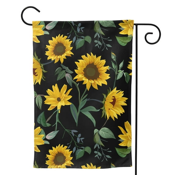 XMXY Blooming Sunflower Decoration Garden Flags Double Sided,Farmhouse Holiday Yard Outdoor Sign Decor Flag, 12.5"x18" inch