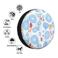 thumbnail image 1 of XMXY Blue Pond Creative Geometry Spare Tire Cover, Universal Waterproof Cover for Jeep RV Tire Wheel Protection, 15 inch, 1 of 7