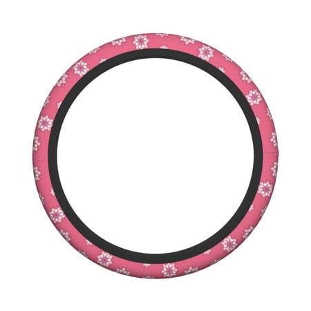 XMXY Car Steering Wheel Cover, Abstract Flower Design Non-Slip Jeep Truck Universal Elastic Steering Wheel Protector 15 inch
