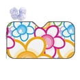 thumbnail image 1 of XMXY Car Sun Shade Windshield, Cute Flower Abstract Background Automotive Front Window Sun Visor for Cars SUV Trucks, Small Size, 1 of 8