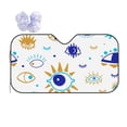 thumbnail image 1 of XMXY Car Sun Shade Windshield, Various Abstract Eyes Seamless Automotive Front Window Sun Visor for Cars SUV Trucks, Small Size, 1 of 8