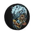 thumbnail image 1 of XMXY Cartoon Surf Wave Board Spare Tire Cover, Universal Waterproof Cover for Jeep RV Tire Wheel Protection, 15 inch, 1 of 8