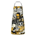 thumbnail image 1 of XMXY Chef Aprons with Pockets for Women Men, Cute Candy Scary Monsters Waterproof Cooking Kitchen Aprons, 28.3 x 20.4 Inches, 1 of 8