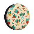 thumbnail image 1 of XMXY Christmas Nativity Leaf Celebration Spare Tire Cover, Universal Waterproof Cover for Jeep RV Tire Wheel Protection, 15 inch, 1 of 8