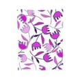 thumbnail image 1 of XMXY Fleece Throw Blanket for Couch, Purple Flower Lightweight Plush Fuzzy Cozy Soft Bed Blankets and Throws for Sofa, 40"x30" inches, 1 of 8