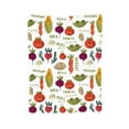thumbnail image 1 of XMXY Fleece Throw Blanket for Couch, Vegetable Corn Tomato Food Lightweight Plush Fuzzy Cozy Soft Bed Blankets and Throws for Sofa, 40"x30" inches, 1 of 8