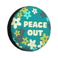 thumbnail image 1 of XMXY Flower Hippie Spare Tire Cover, Universal Waterproof Cover for Jeep RV Tire Wheel Protection, 16 inch, 1 of 8