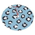 thumbnail image 1 of XMXY Halloween Christmas Tree Skirt, Camouflage Blue Leopard Skin Holiday Party Indoor Decorations Ornaments, 36" Inch, 1 of 9
