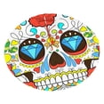 thumbnail image 1 of XMXY Halloween Christmas Tree Skirt, Day of The Dead Party Holiday Party Indoor Decorations Ornaments, 48" Inch, 1 of 9