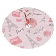 thumbnail image 1 of XMXY Halloween Christmas Tree Skirt, Love Parisian Pink Style Holiday Party Indoor Decorations Ornaments, 30 Inch, 1 of 5