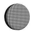 thumbnail image 1 of XMXY Houndstooth Check Spare Tire Cover，Universal Waterproof Cover for Jeep RV Tire Wheel Protection 17 inch, 1 of 8