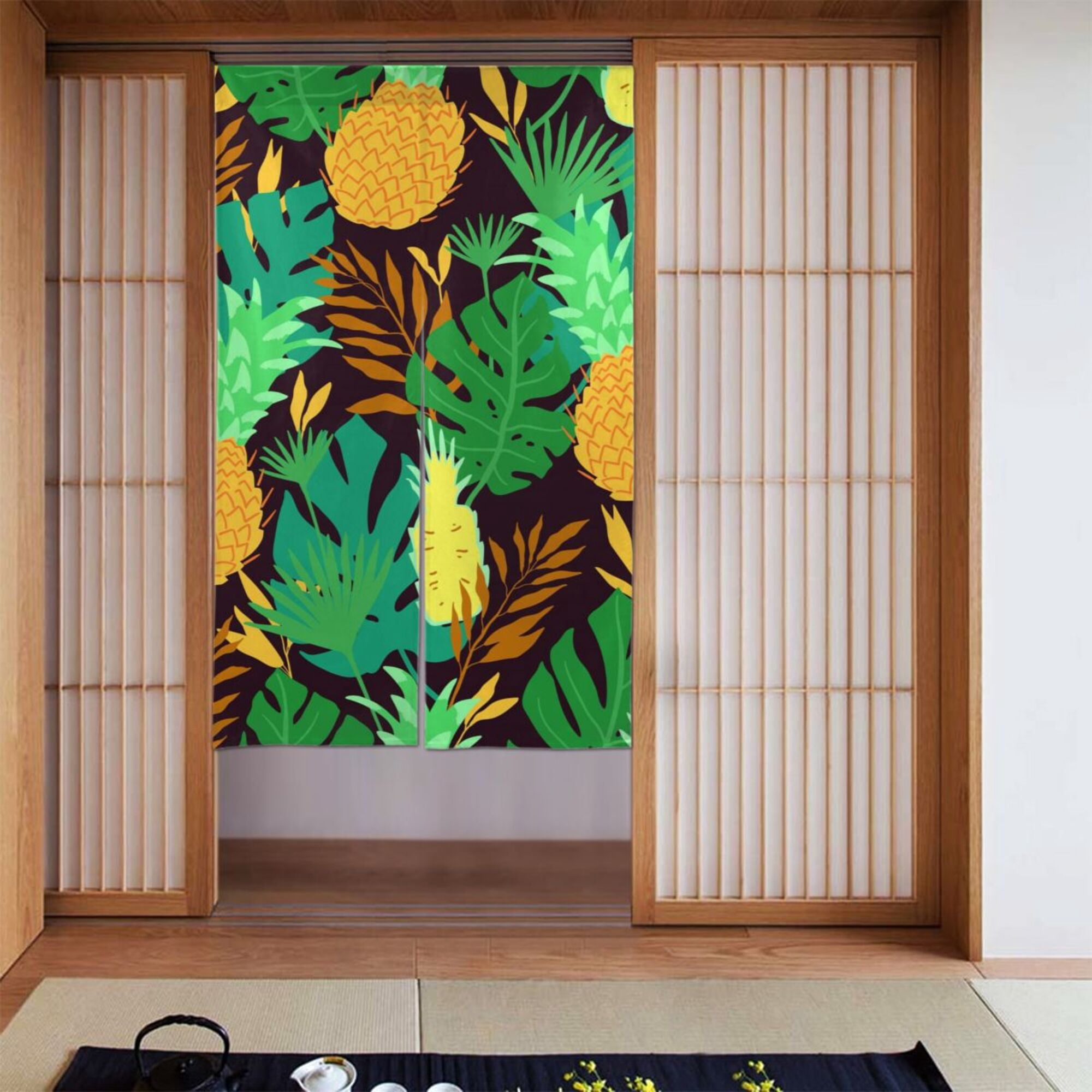 GIBZ Personalized Japanese Noren Doorway Curtain With Photo Picture
