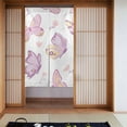 thumbnail image 1 of XMXY Japanese Doorway Curtain Noren, Purple Fairytale Cartoon Butterfly Door Closet Curtain Panel, Room Dividers Privacy Tapestry, 34 x 56 Inches, 1 of 7