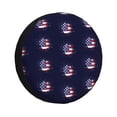 thumbnail image 1 of XMXY July Usa Day Flag Spare Tire Cover, Universal Waterproof Cover for Jeep RV Tire Wheel Protection, 16 inch, 1 of 8