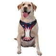 thumbnail image 1 of XMXY No Pull Dog Harness, Patriotism Blooming White Stars Adjustable Reflective Pet Harness with Oxford Vest, Small Size, 1 of 8