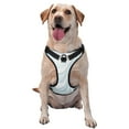 thumbnail image 1 of XMXY No Pull Dog Harness, Watercolor Blue Pastel Ink Adjustable Reflective Pet Harness with Oxford Vest, X-Large Size, 1 of 7