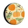 thumbnail image 1 of XMXY Pumpkin Mature Leave Spare Tire Cover, Universal Waterproof Cover for Jeep RV Tire Wheel Protection, 14 inch, 1 of 8