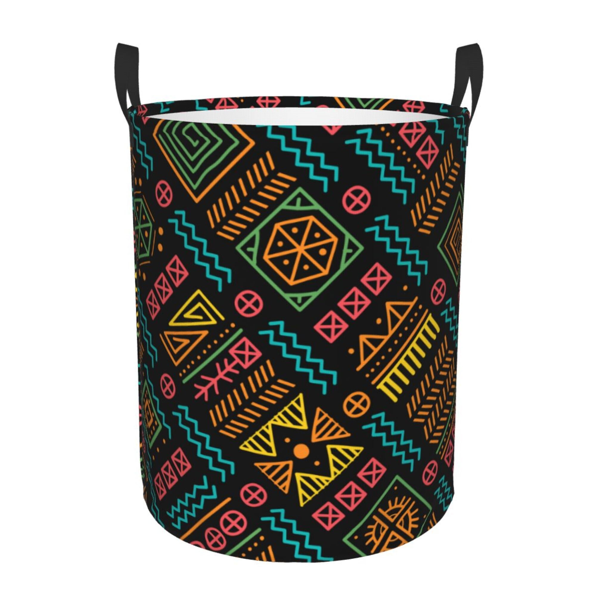 Multicolor Native Aztec Geometric Hipster Laundry Basket