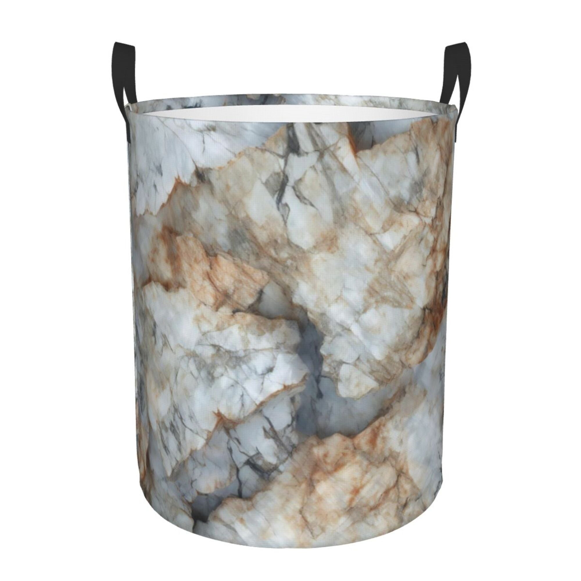 Green Cracked Marble Laundry Basket