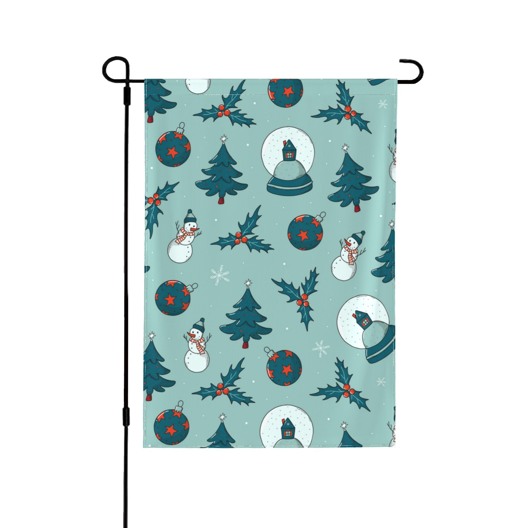 XMXY Snowflake Christmas Greetings Garden Flags Double Sided,Farmhouse