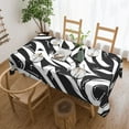 thumbnail image 1 of XMXY Table Cloth Rectangle Table, Abstract Gothic Graffiti Calligraphic Dining Table Cover Waterproof Washable Outdoor Tablecloth, 54 X 72 Inch, 1 of 8