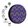 thumbnail image 1 of XMXY Traditional Aboriginal Floral Swirl Art Spare Tire Cover, Universal Waterproof Cover for Jeep RV Tire Wheel Protection, 14 inch, 1 of 7