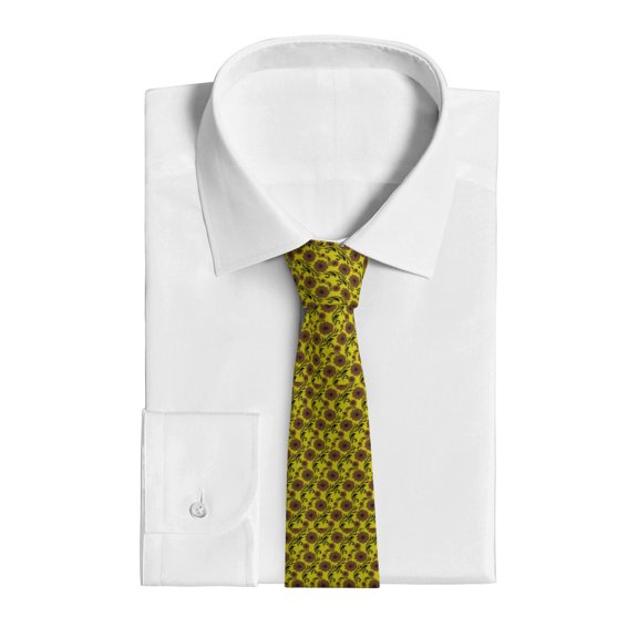 XMXY Traditional Vintage Flower Striped Men's Necktie Ties, Formal Bussiness Wedding Party Printed Tie