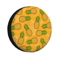 thumbnail image 1 of XMXY Tropical Fruit Pineapple Background Spare Tire Cover, Universal Waterproof Cover for Jeep RV Tire Wheel Protection, 15 inch, 1 of 8