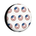 thumbnail image 1 of XMXY Usa Seamless Pattern Donuts Spare Tire Cover, Universal Waterproof Cover for Jeep RV Tire Wheel Protection, 16 inch, 1 of 8