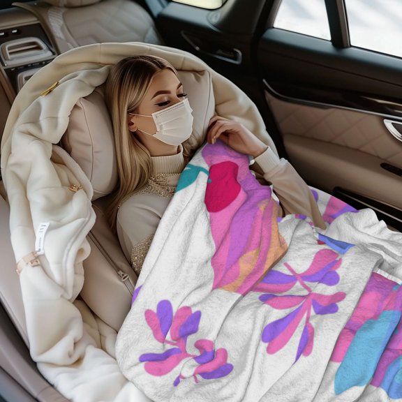 XMXY Warm Flannel Throw Blanket 80"x60" Inches, Lightweight Surprise \r\nGift Background Blanket Perfect for Couch, Bed, Camping & Travel