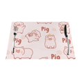 thumbnail image 1 of XMXY Woven Placemats Set of 6 PCS, Pink Cute Cartoon Pig Table Mats Washable Heat Resistant Placemats, 1 of 6
