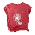 thumbnail image 1 of XMYRZ Womens Dandelion Shirts Boho Flower Graphic Printed Tees Scatter Kindness T Shirts Casual Summer Floral Tops, 1 of 4