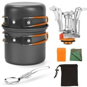 XMZHOU Outdoor Camping Pots And Pans 1-2 Person Backpacker Cookware Set Boiler Head Coffee Cup Multifunctional Pots And Pans Set