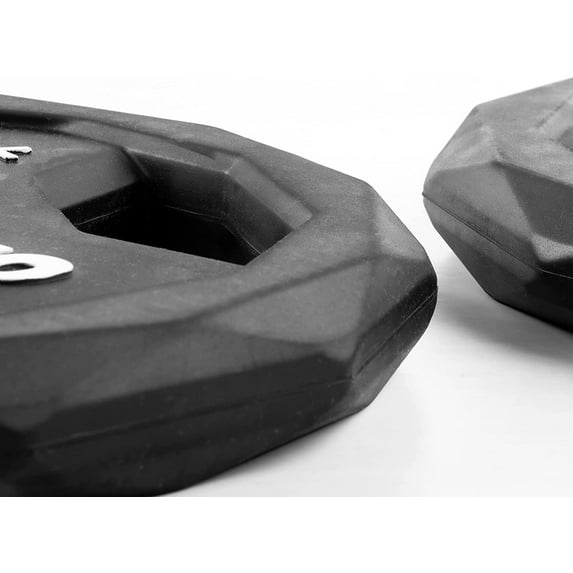 XMark Black Diamond Plates, One-Year , Patented Design, Olympic Weight Plates, Pairs and Sets 18) 205 lb Set