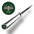thumbnail image 1 of XMark LUMBERJACK 7' Olympic Bar, Chrome with Black Manganese Phosphate shaft, 28 mm grip, 1 of 6
