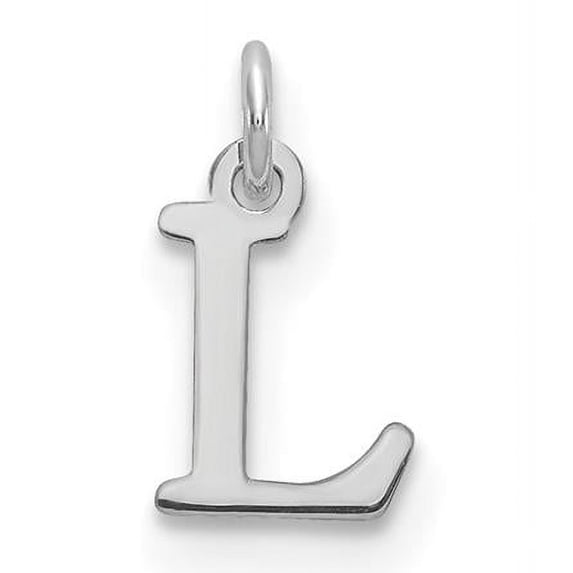 XNA1160SS-L Sterling Silver Rhodium-Plated Letter L Initial Charm