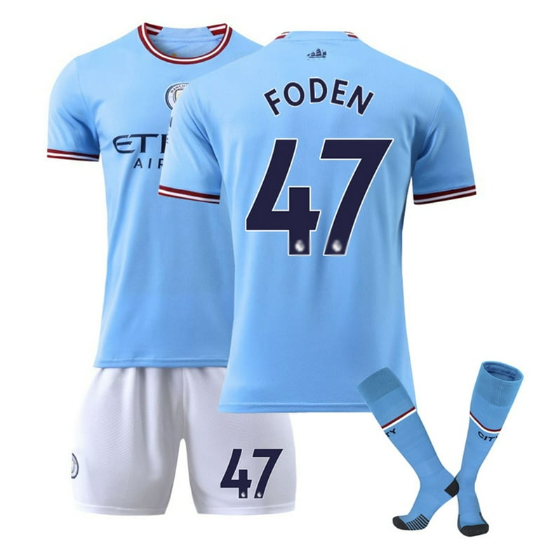 XNB 2022-2023 Manchester City Home Jersey #47 Foden Sportswear