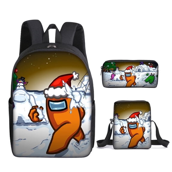 XNB Among-Us Backpack Cartoon 3D Print Bag Lightweight Large Capacity Laptop Backpack for Travel Hiking For Unisex