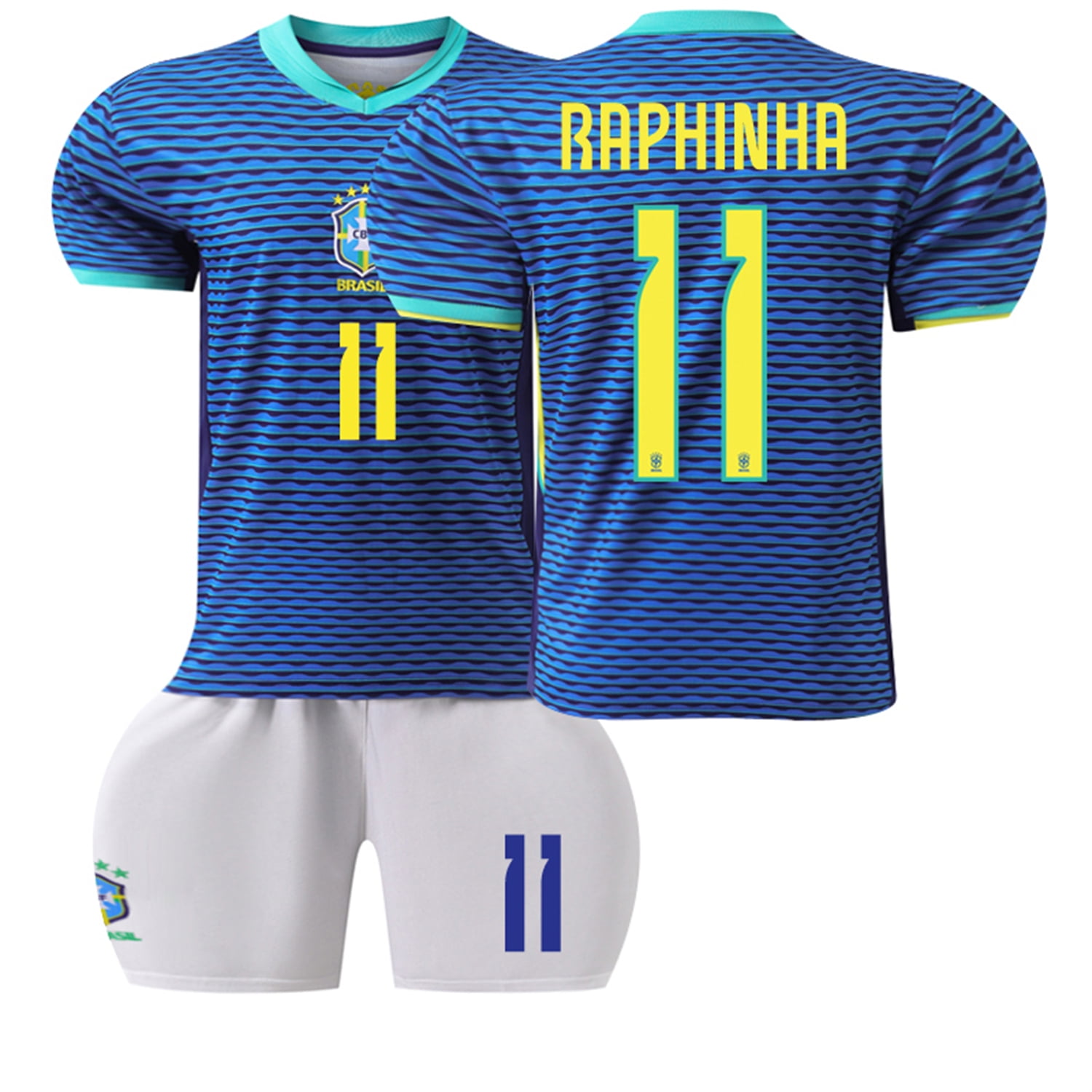 XNB Copa America 2024 Brazil Away Jersey 11 Raphinha Soccer Shirts and