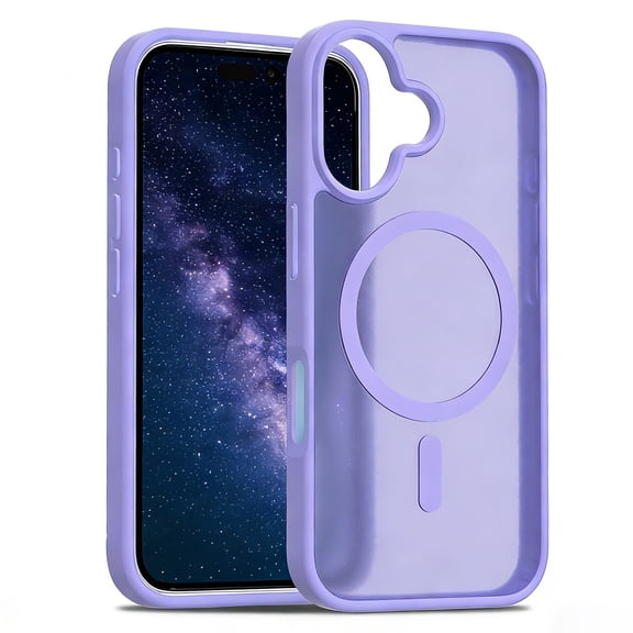 XNB For iPhone 16 Matte Magnetic Case,Compatible with MagSafe,Slim Transparent Anti-Scratch,Fall Protection