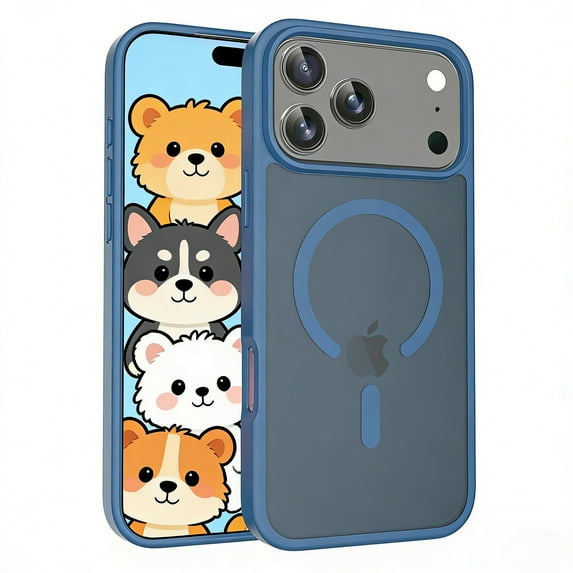 XNB For iPhone 17 Pro Max Slim Matte Magnetic Case,Compatible with MagSafe,Fall Protection Transparent Phone Case