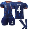 XNB UEFA Euro 2024 Netherlands Away Jersey 4 Virgil Sportswear Soccer