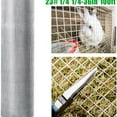 XNGGNG Durable 23 Gauge 1/4 in Hardware Cloth Welded Cage Wire Chicken Fence 36inx100ft Square