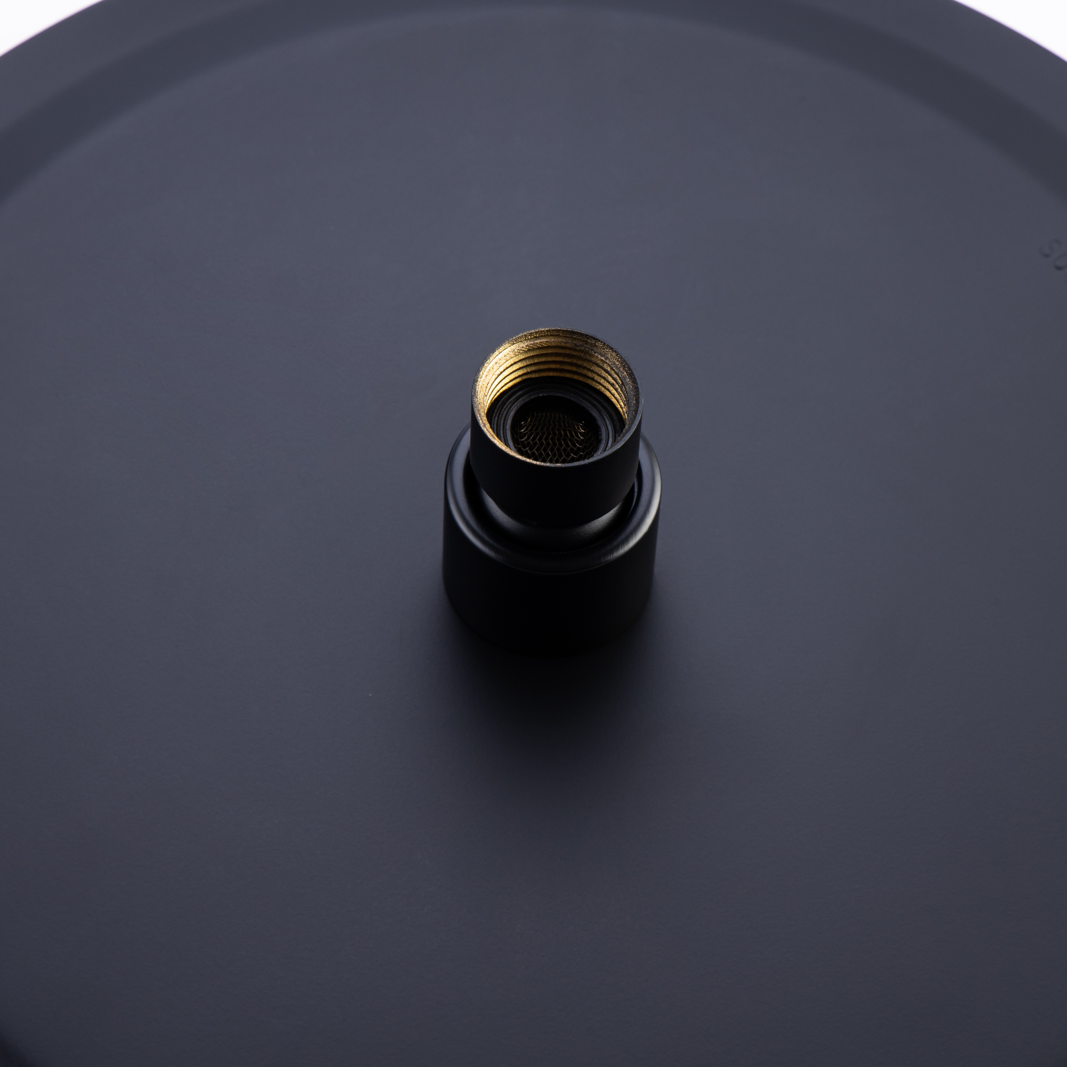 XNGGNG High Flow Black 16 Inch Universal Ceiling or Wall Mount Round