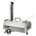 XNGGNG SemiAutomatic Silver 12 Outdoor Pizza Oven Portable Wood Fired
