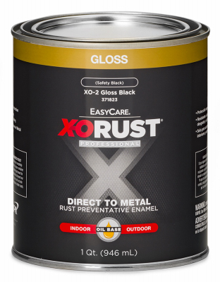 XO-2 Premium X-O Rust QT Gloss Black Interior/Exterior Oil Base, Each