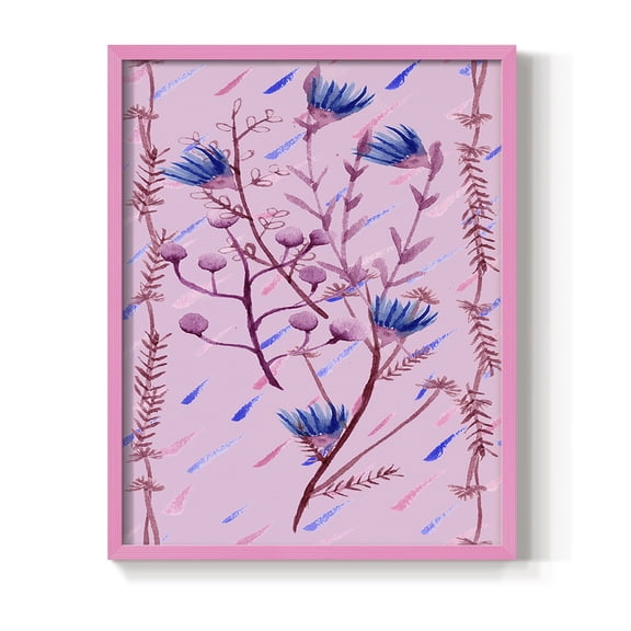 XO Collection B Framed Print - Solid Wood in Single Picture Frame Solid Wood 2 Framed Print