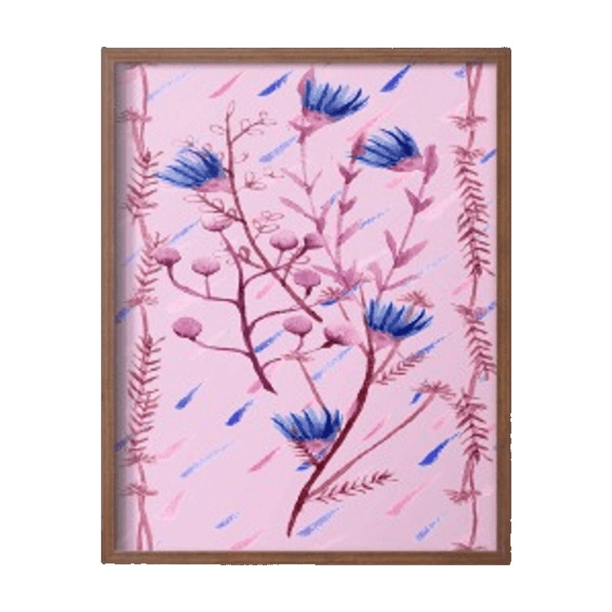 XO Collection B Framed Print - Solid Wood in Single Picture Frame Solid Wood 2 Framed Print